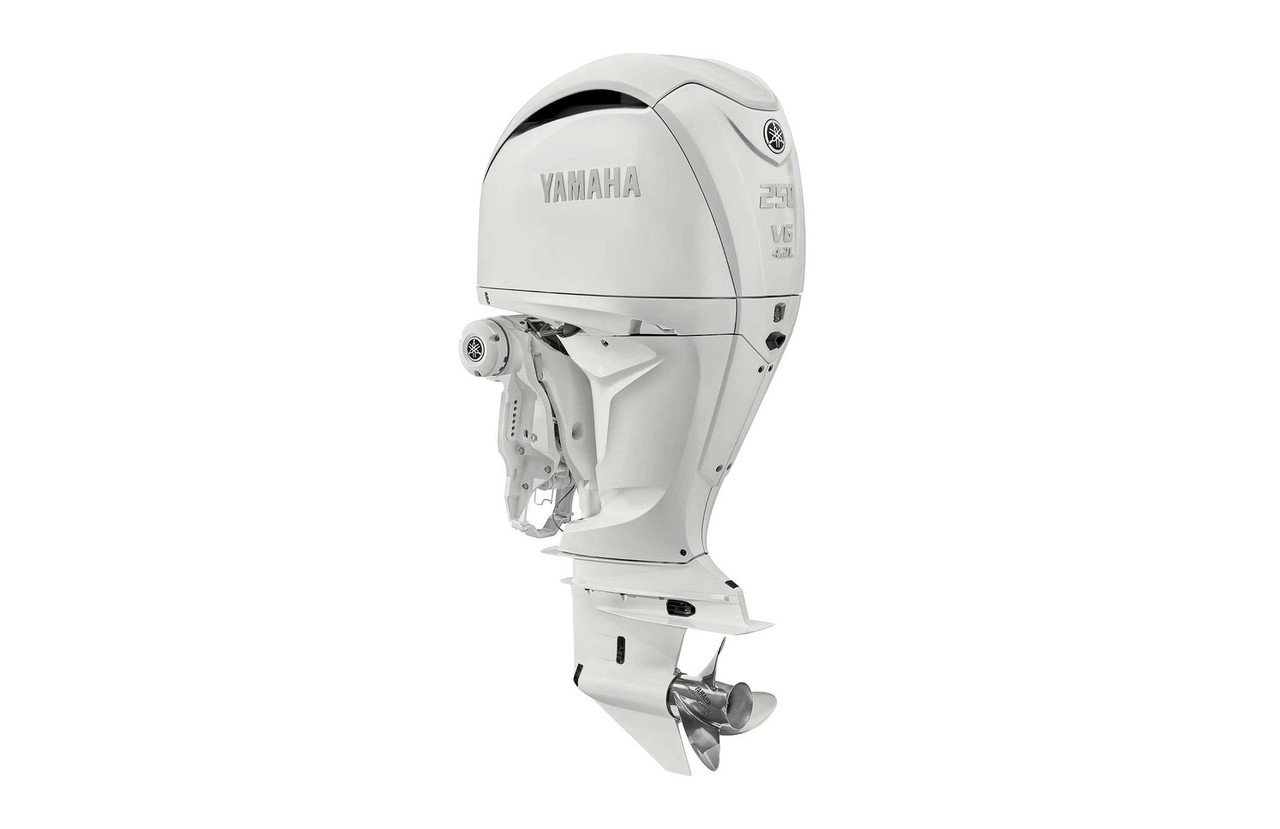 Yamaha-250hp-White-DEC-Outboard-LF250ESB2 Yamaha 250hp White DEC Outboard - Image 1